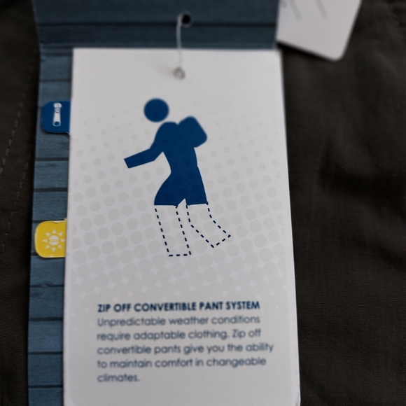 White Sierra Youth Trail Convertible Pant, Cargo pant, Hiking Pant, Large - Picture 15 of 15